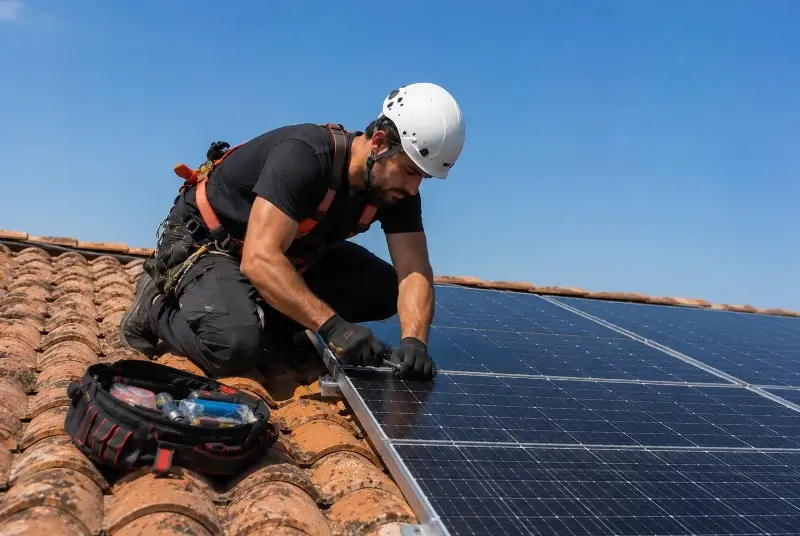 Maintenance et monitoring de panneaux solaires à Capdrot