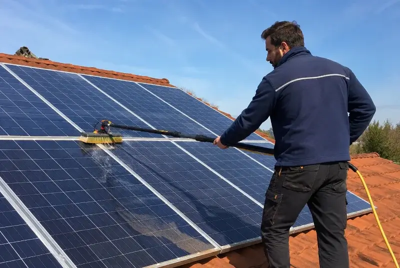 Nettoyage et entretien de panneaux solaires à Capdrot